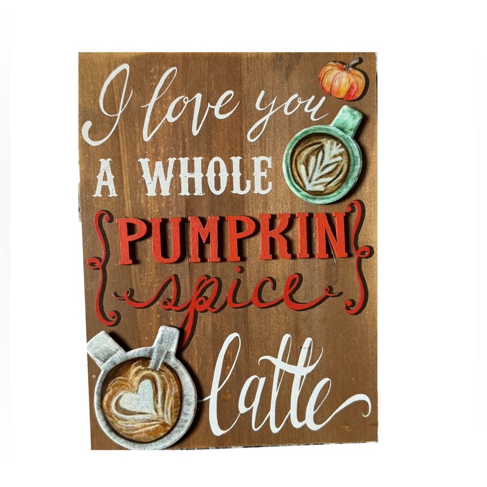 I Love you a Latte Sign 🎃☕️